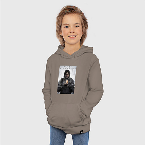 Детская толстовка-худи Death Stranding - Norman Reedus / Утренний латте – фото 3