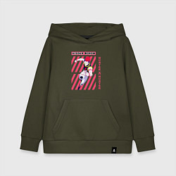 Толстовка детская хлопковая Hunter x Hunter Хисока Мороу, цвет: хаки