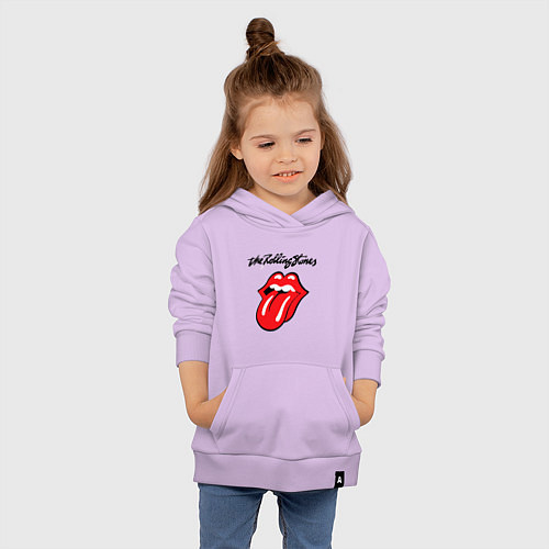 Детская толстовка-худи Rolling Stones - logo / Лаванда – фото 4