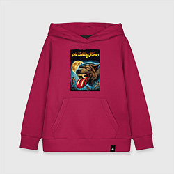 Толстовка детская хлопковая The Rolling Stones - the beginning, цвет: маджента