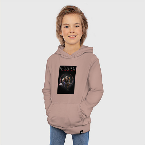 Детская толстовка-худи Quake champions Anarki / Пыльно-розовый – фото 3