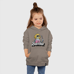 Толстовка детская хлопковая Gender Bender, цвет: утренний латте — фото 2