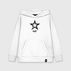 Толстовка детская хлопковая Eva - star, цвет: белый