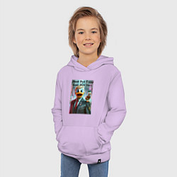 Толстовка детская хлопковая Donald Duck Trump and James Duck Vance, цвет: лаванда — фото 2