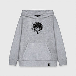 Толстовка детская хлопковая Милая весенняя девчонка, цвет: меланж