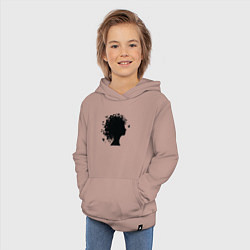 Толстовка детская хлопковая Весенняя красавица, цвет: пыльно-розовый — фото 2