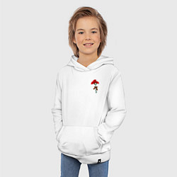 Толстовка детская хлопковая Гвоздики и георгиевская лента, цвет: белый — фото 2