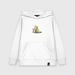 Толстовка детская хлопковая Сбежавшее зелье, цвет: белый