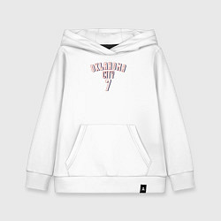 Толстовка детская хлопковая Oklahoma City 7, цвет: белый