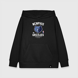 Толстовка детская хлопковая Memphis Grizzlies - NBA team, цвет: черный