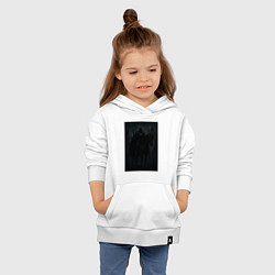 Толстовка детская хлопковая Рыцарь тьмы - dark fantasy, цвет: белый — фото 2