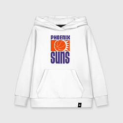 Толстовка детская хлопковая Phoenix Suns team, цвет: белый