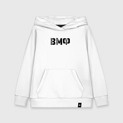 Толстовка детская хлопковая ВМФ - трафаретный стиль, цвет: белый