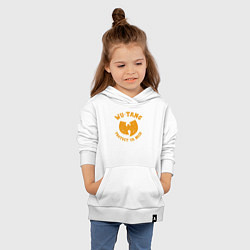 Толстовка детская хлопковая Wu-Tang protect ya neck, цвет: белый — фото 2