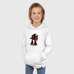 Толстовка детская хлопковая Боевой титан империи, цвет: белый — фото 2