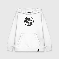 Толстовка детская хлопковая Kombat dragon, цвет: белый