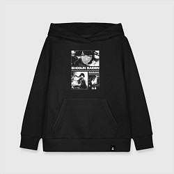 Толстовка детская хлопковая Сёгун райден - геншин, цвет: черный