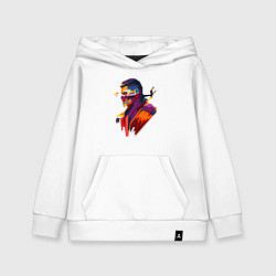 Толстовка детская хлопковая Джонни Кейдж, цвет: белый