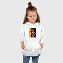 Толстовка детская хлопковая Mileena fighter, цвет: белый — фото 2