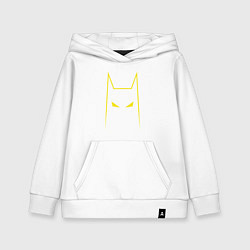 Толстовка детская хлопковая Batman minimalism, цвет: белый