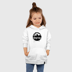 Толстовка детская хлопковая Дагестанский пейзаж, цвет: белый — фото 2