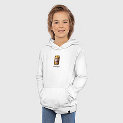 Толстовка детская хлопковая Чарлагер Сумерки мем, цвет: белый — фото 2
