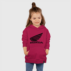Толстовка детская хлопковая Honda Motor, цвет: маджента — фото 2