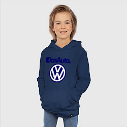 Толстовка детская хлопковая Volkswagen Das Auto, цвет: тёмно-синий — фото 2