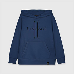 Толстовка детская хлопковая Lineage logo, цвет: тёмно-синий