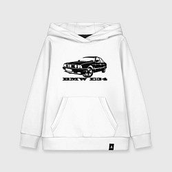 Толстовка детская хлопковая BMW e34 5 series, цвет: белый
