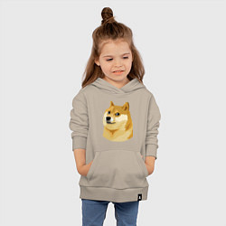Толстовка детская хлопковая Doge, цвет: миндальный — фото 2