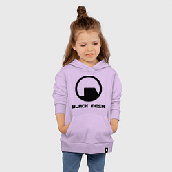 Толстовка детская хлопковая Black Mesa: Logo, цвет: лаванда — фото 2