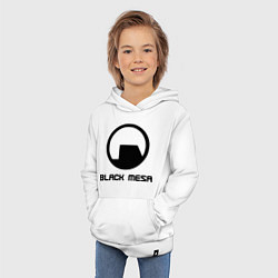Толстовка детская хлопковая Black Mesa: Logo, цвет: белый — фото 2