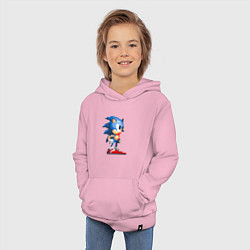 Толстовка детская хлопковая Sonic, цвет: светло-розовый — фото 2