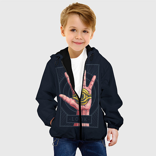 Детская куртка Look / 3D-Черный – фото 4