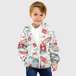 Куртка с капюшоном детская Фэшн 7, цвет: 3D-белый — фото 2