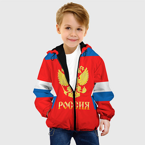 Детская куртка Сборная РФ: #77 TELEGIN / 3D-Черный – фото 4