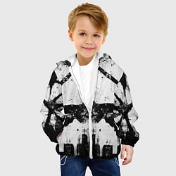 Куртка с капюшоном детская Город, цвет: 3D-белый — фото 2