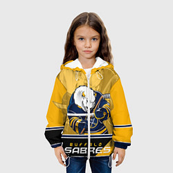 Куртка с капюшоном детская Buffalo Sabres, цвет: 3D-белый — фото 2