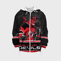 Куртка с капюшоном детская New Jersey Devils, цвет: 3D-белый