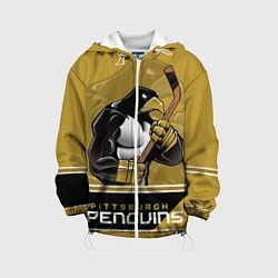 Куртка с капюшоном детская Pittsburgh Penguins, цвет: 3D-белый