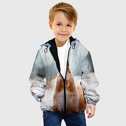 Куртка с капюшоном детская Лесной грызун, цвет: 3D-черный — фото 2