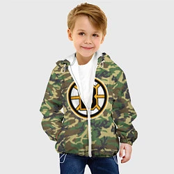 Куртка с капюшоном детская Bruins Camouflage, цвет: 3D-белый — фото 2