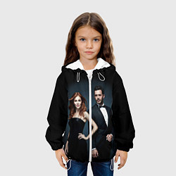 Куртка с капюшоном детская Любовь напрокат, цвет: 3D-белый — фото 2