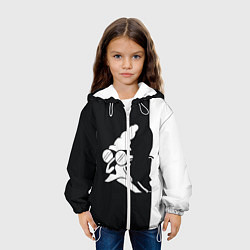 Куртка с капюшоном детская Grandfather: Black & White, цвет: 3D-белый — фото 2