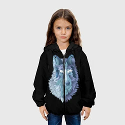 Куртка с капюшоном детская Седой волк, цвет: 3D-черный — фото 2