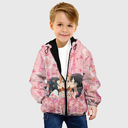 Куртка с капюшоном детская Мастера меча онлайн, цвет: 3D-черный — фото 2
