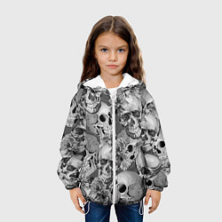 Куртка с капюшоном детская Хэллуин 8, цвет: 3D-белый — фото 2