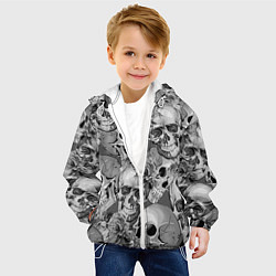 Куртка с капюшоном детская Хэллуин 8, цвет: 3D-белый — фото 2