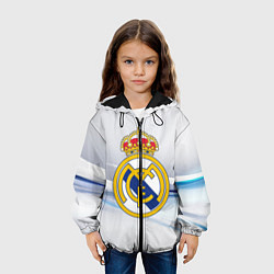 Куртка с капюшоном детская Реал Мадрид, цвет: 3D-черный — фото 2